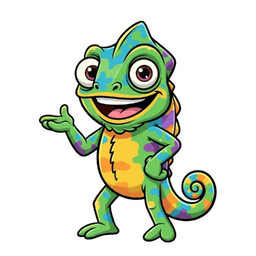 Mascote Vestibuline carregando